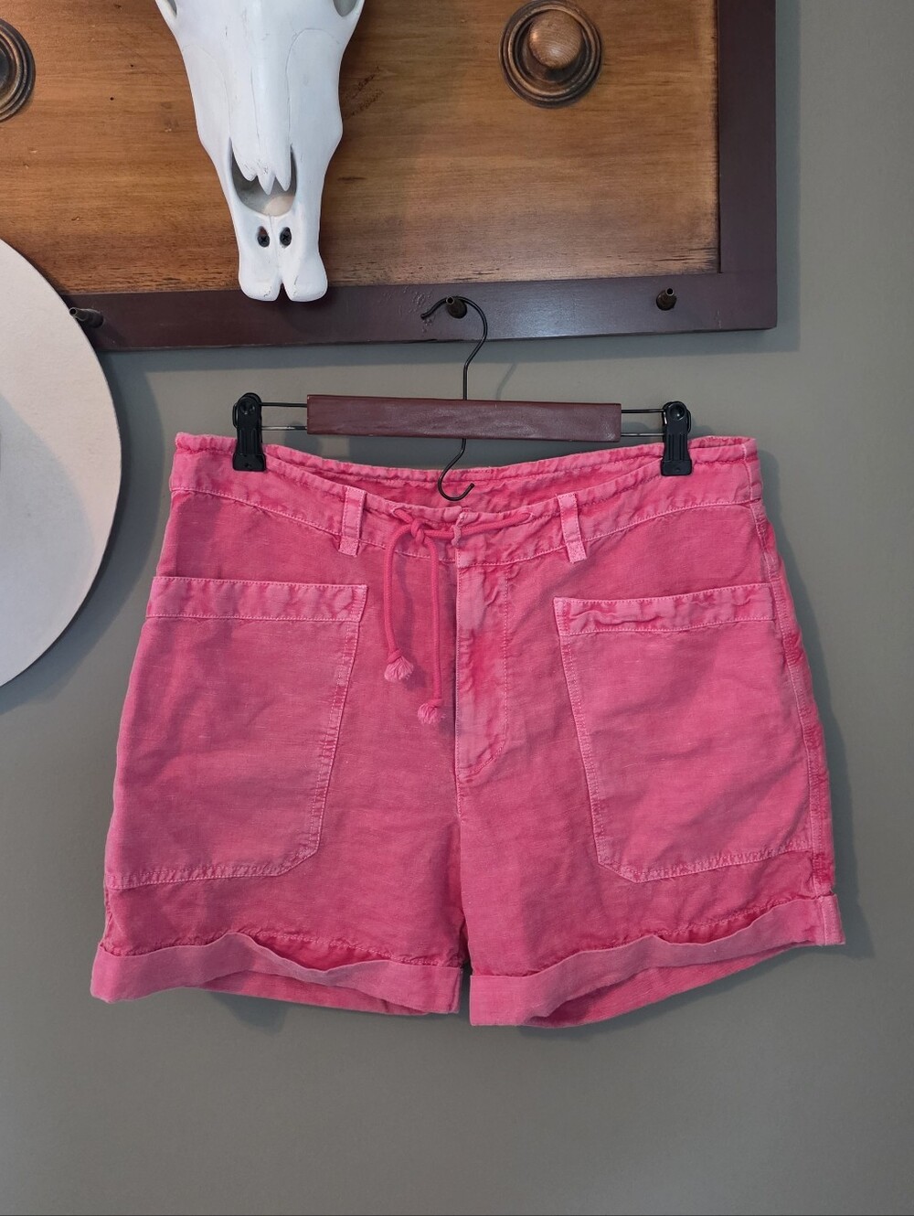 Sundance Linen Blend Casual Shorts Size PM